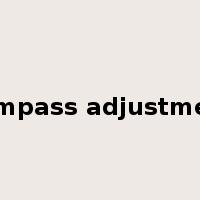 compass adjustment是什么意思