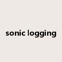 sonic logging是什么意思
