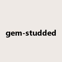 gem-studded是什么意思