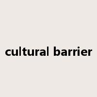 cultural barrier是什么意思