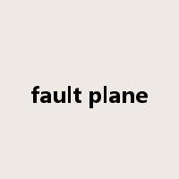 fault plane是什么意思