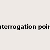 interrogation point是什么意思