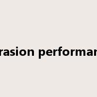 abrasion performance是什么意思