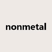 nonmetal是什么意思