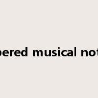 numbered musical notation是什么意思