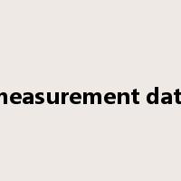 measurement data是什么意思