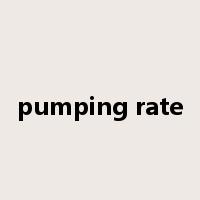 pumping rate是什么意思