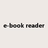 e-book reader是什么意思