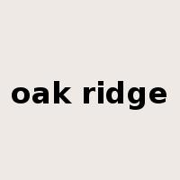 oak ridge是什么意思