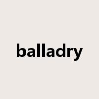 balladry是什么意思