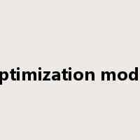 optimization model是什么意思