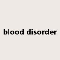 blood disorder是什么意思
