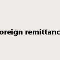 foreign remittance是什么意思