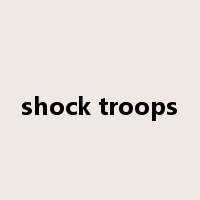 shock troops是什么意思