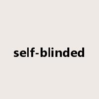 self-blinded是什么意思