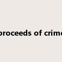 proceeds of crime是什么意思