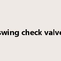 swing check valve是什么意思