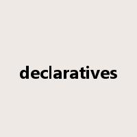 declaratives是什么意思