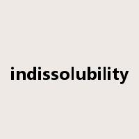 indissolubility是什么意思