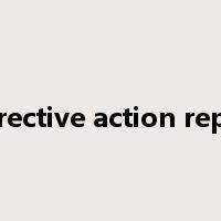 corrective action report是什么意思
