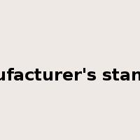 manufacturer's standard是什么意思