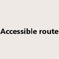 Accessible route是什么意思