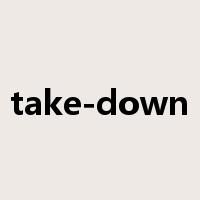 take-down是什么意思