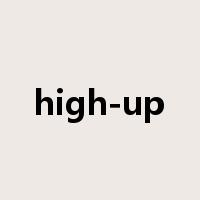 high-up是什么意思