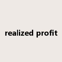 realized profit是什么意思