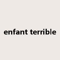 enfant terrible是什么意思
