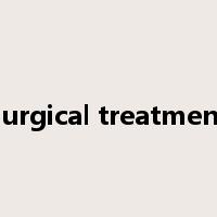 surgical treatment是什么意思