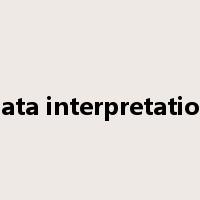 data interpretation是什么意思