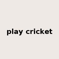 play cricket是什么意思