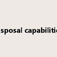 disposal capabilities是什么意思
