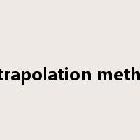 extrapolation method是什么意思