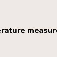 temperature measurement是什么意思