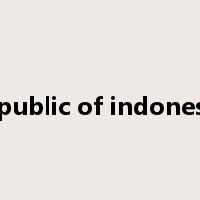 republic of indonesia是什么意思
