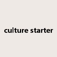 culture starter是什么意思