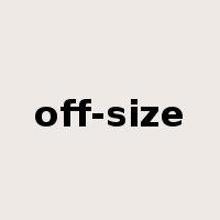 off-size是什么意思