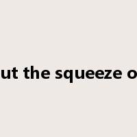 put the squeeze on是什么意思