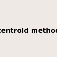 centroid method是什么意思