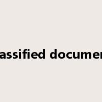classified document是什么意思