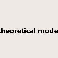 theoretical model是什么意思