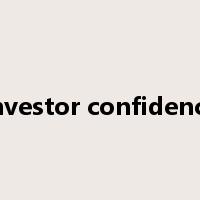 investor confidence是什么意思