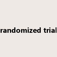 randomized trial是什么意思