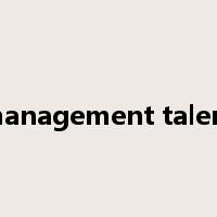 management talent是什么意思