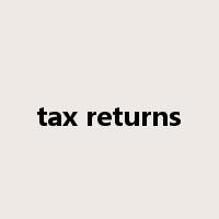 tax returns是什么意思