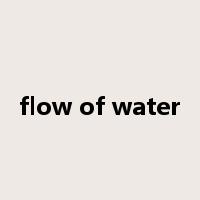flow of water是什么意思