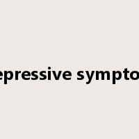 depressive symptom是什么意思
