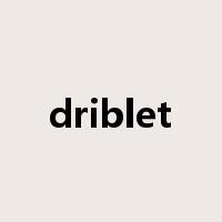 driblet是什么意思